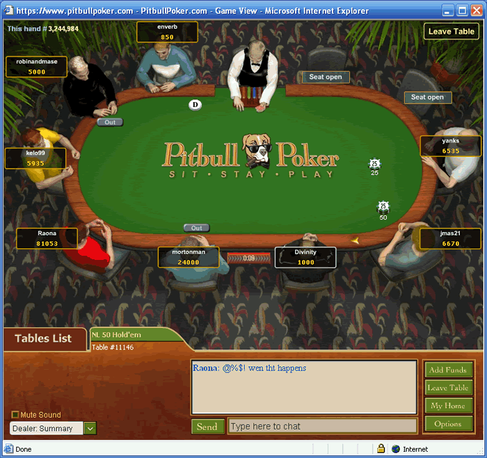No Deposit Poker Pitbull Poker.com